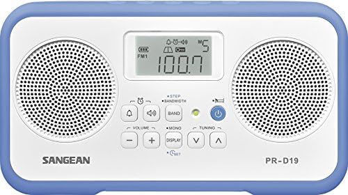 Sangean PR - D19bu FM Stereo / am Digitalni Tuning prijenosni Radio sa zaštitnim branikom & ADP-PRD18 Switching Power AC Adapter za modele PR-D18, PR-D4W, SG-104 i CL-100