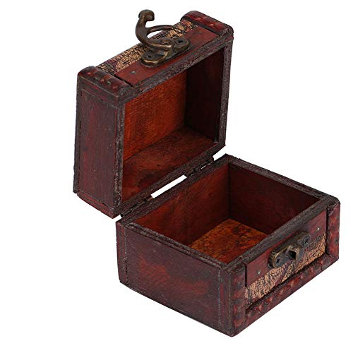 Drvena kutija Vintage, Ekološki prikladni elegantni nosač sa drvenim kutijama, prenosiv izvrstan za naušnice za žice za slušalice