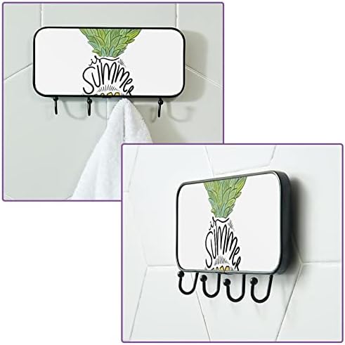 Držač ručnika zidni nosač ručnika u kupaonici Dekor ogrtač ogrtač Odjeća za ljetno vrijeme ananas smiješan kupatilo organizator ručnika