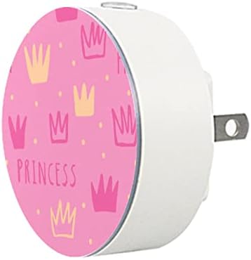 2 paket Plug-in Nightlight LED Night Light princeza Pink sa senzorom sumraka do zore za dečiju sobu, dečiju sobu, kuhinju, hodnik