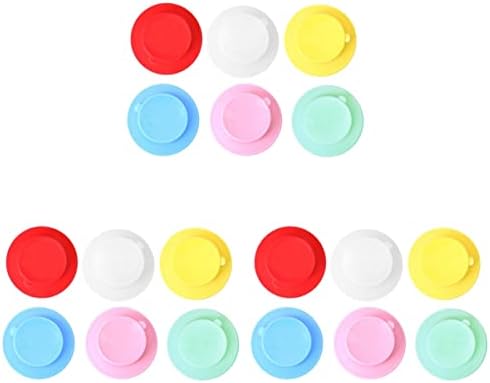 Toddmomy Silikonski pribor za odmor 30pcs bočni materijal za usisnu čašicu jastučić protiv fiksne boje za bebe nasumično posuđe silikonska