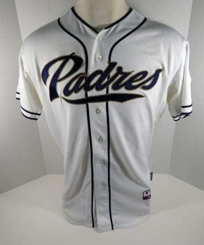 2012 San Diego Padres Joe Wieland 43 Igra Polovni bijeli dres 48 Patch - Igra Polovni MLB dresovi