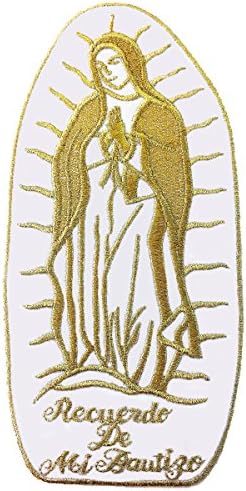 Virgin Maria Guadalupe Virgen Maria Krsting krštenje BASTIMIZAM vezeno željezo na zakrpu