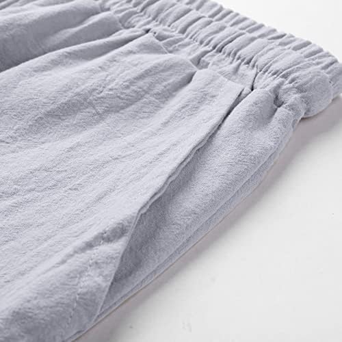 Miashui kratke hlače za muškarce muške ljetne casual kratke hlače i moderan čvrsti patchwork kratki pamuk i labavi