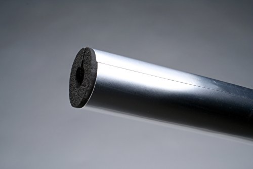 K-Flex 6RYL048138AL PVC CLAD Al Tube, 1-3 / 8 Nominalni izolacijski ID, 3 'Dužina, 1/2 debljina zida, srebrna