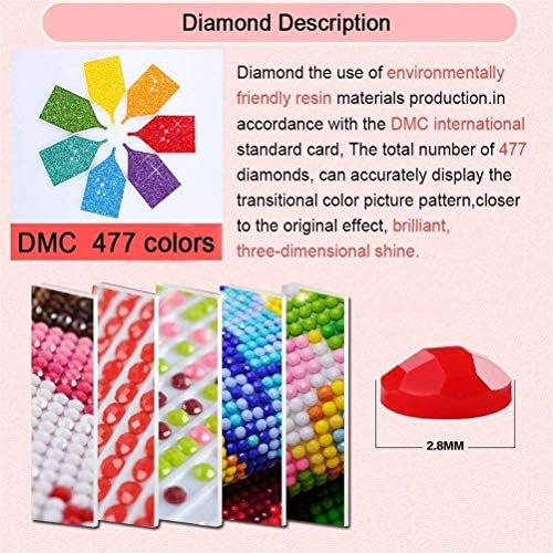 Eiflow 12x16in Dijamantni kompleti Tiger Full bušilica - 5D DIY boja dijamantskim veznim umjetničkim mozaikom za izradu domaćeg zida