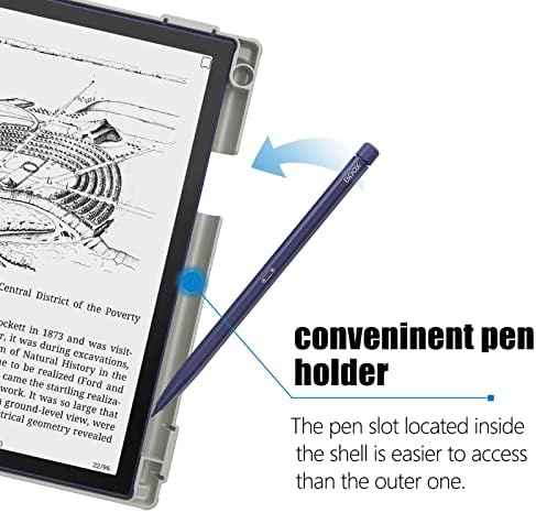 E Torbica za mrež za Boox Note Air 2 Plus tablet 10,3 inča 2022, rotirajući i sklopivi tablet folio sa utor za olovke za Boox Note