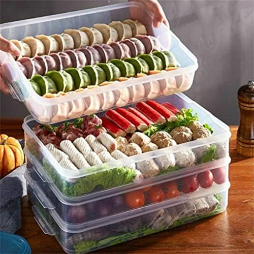 JAHH kutija za knedle frižider posuda za hranu bez podeljene kuhinje prozirna sa poklopcem plastična kutija za odlaganje kuhinjski