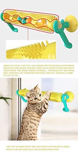 Amyfaner Indoor Pet Cat puzzle Track Torbertable Cat igračka s usisnim čašicom Zabava interaktivna smiješna mačka Snagching samo-hej