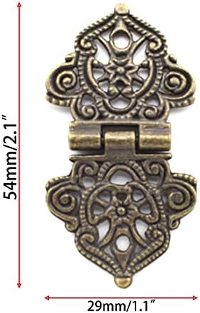 Antikni mini sklopivi šarki retro brončani nakit kutija ukrasni šarki za male drvene okvirne projekte - 8kom