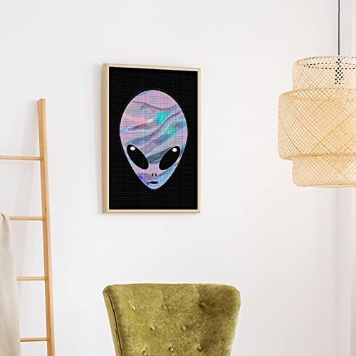 Space Alien Diamond Painting Kit Art Slike DIY COLL DOWNICK Početna oprema Odrasli poklon za kućni zidni dekor 12 x16