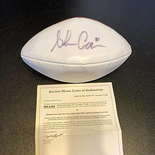Ahman Green potpisao je autogramirani Wilson NFL Fudbal Green Bay Packers JSA COA - AUTOGREME FOOTBALS