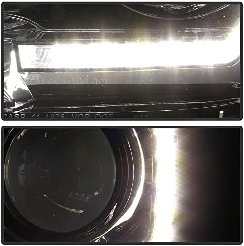ACANII-za [Halogen W/fabrika LED DRL] -2022 Toyota Tacoma Crni Trim projektor farovi farovi farovi sa strane vozača
