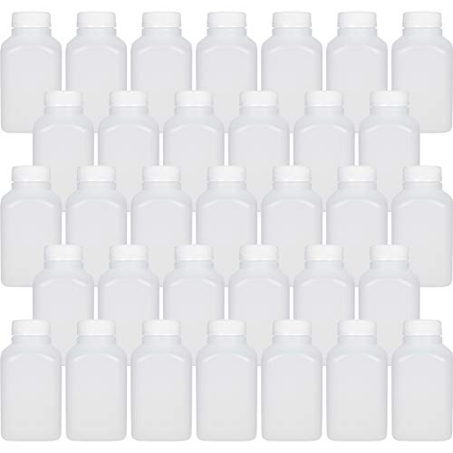 10 oz prazne plastične bočice sa sokom sa očiglednim čepovima-33 pakovanja posuda za piće - odlično za domaće sokove, mleko, Smutije,