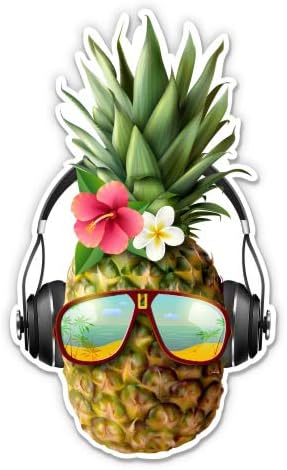 Ananas sa sunčanim naočalama tropski odmor - 12 Vinil naljepnica vodootporna naljepnica