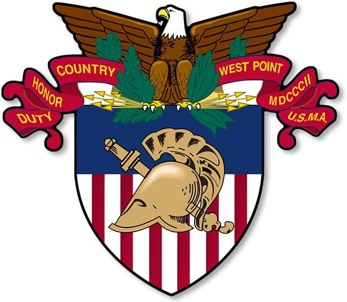 Naljepnica za West Point, dužnost, čast, naljepnica za zemlju i dužnost, vojna škola Insignia Vinil za automobile, kamione