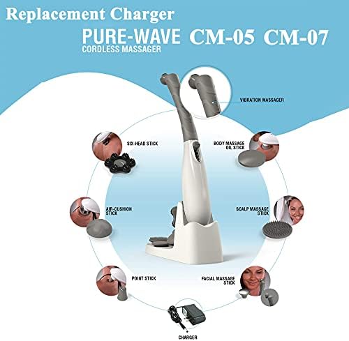 VHBW za punjač za čisti talasni masažer za čisti talas PADO CM-05 CM-07 CM5 CM7 Akumulatorski kabl za masažu