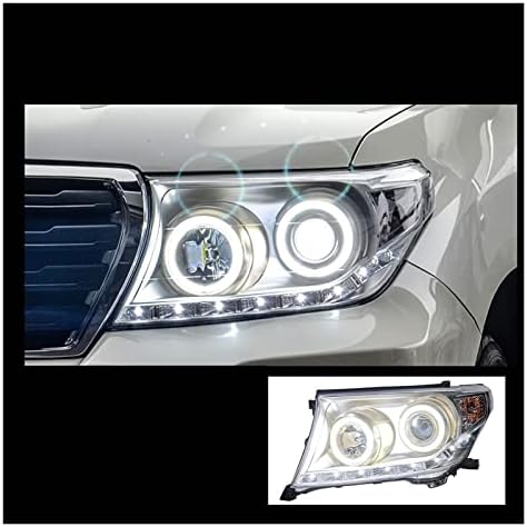 Glava lampa za oblikovanje automobila kompatibilna sa Toyota Land Cruiser farovima 2007-2015 LC200 LED farovima DRL Hid Bi Xenon Auto
