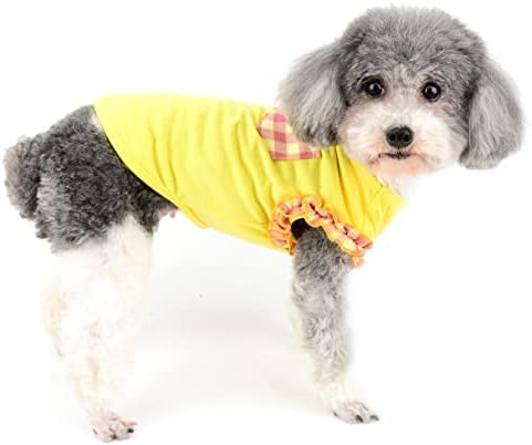 Ranphy male pseće košulje smiješnoj kućnim ljubimcima Štenad prsluk mačja pulover odjeća bez rukava s džepom rešetke Slatki kostim