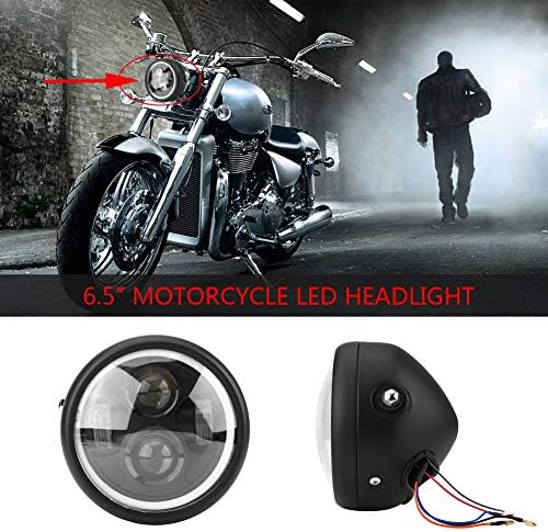 Aramox LED farovi za motocikle,16cm / 6.5 LED prednja sijalica za motocikle DRL Žmigavci za Sportster Cafe Racer Bobber