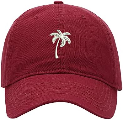 L8502-LXYB Baseball Cap Muškarci Palm Tree 1 Vezerani iskrivljeni pamučni kapu za pamučne kape