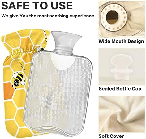 Flaše za toplu vodu sa poklopcem vrećica za toplu vodu za pčele za ublažavanje bolova, glavobolje, stopala i grijač za krevete 2 litra