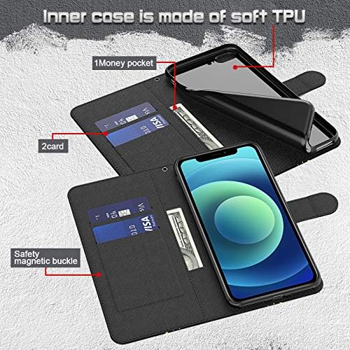 LEMAXELERS kompatibilni sa iPhone 7/8 futrolom za novčanik Folio Flip Premium PU kožna navlaka sa narukvicom 3D kreativni dizajn zaštitni
