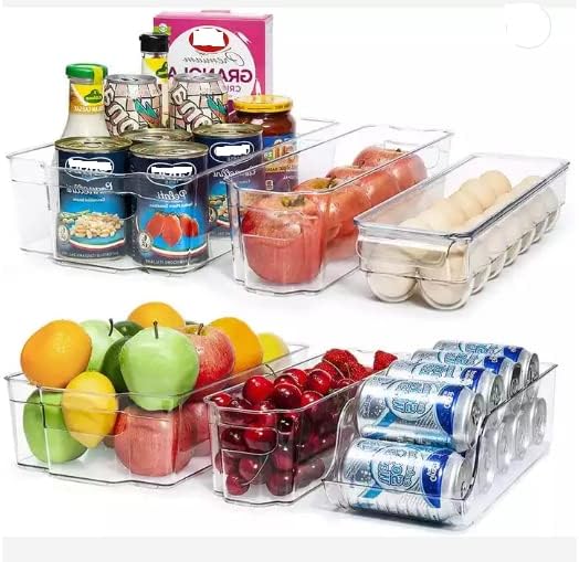 Ali Mar kante za frižidere i kante za zamrzavanje Organizator frižidera koji se mogu slagati kontejneri za skladištenje hrane BPA-free