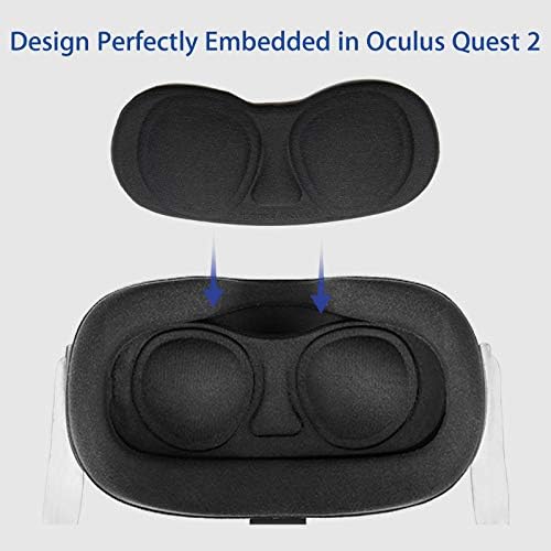 Nexigo VR PU kožnog lica FIT PACK & objektiv Poklopac za oculus Quest 2, 360 stupnjeva Stereo igračke slušalice sa kratkim kablom,