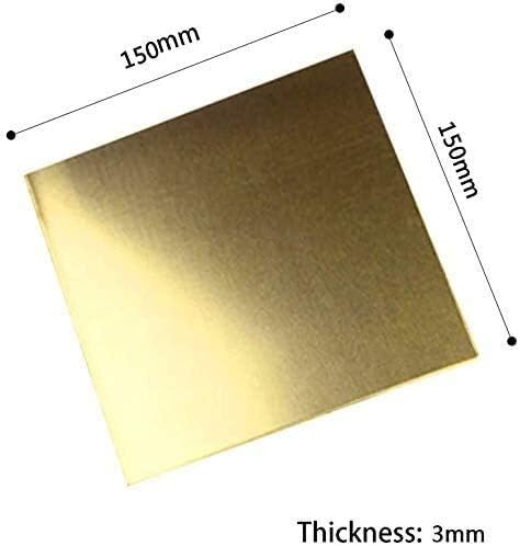 HUILUN Mesingani Lim 99,9% metalna ploča od čistog bakra Aluminijumska ploča, Debljina: mesingane ploče od 3 mm
