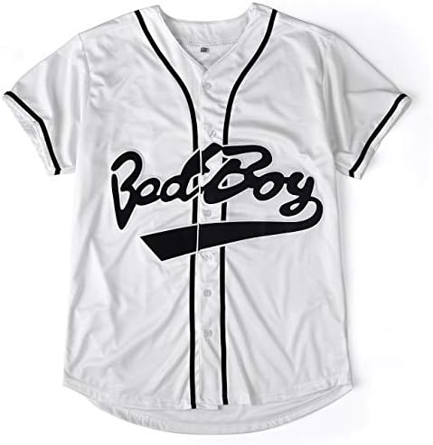 Bad Boy 10 bejzbol dres, 90-ih Hip Hop Muška odjeća za rođendansku haljinu, klub i pab