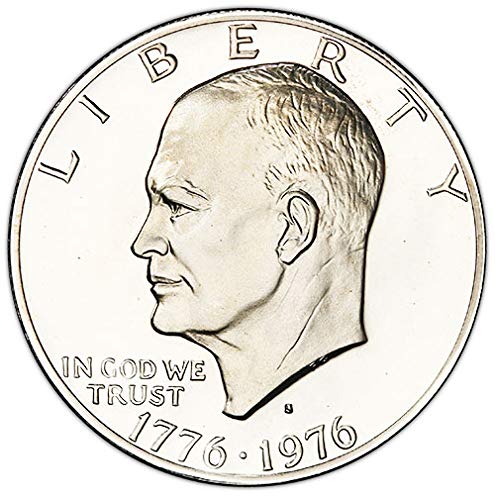 1976 S Otvoreni otpornik tipa 2 Bicentennial Eisenhower Dollar izbor Neprirugirano američko metvica