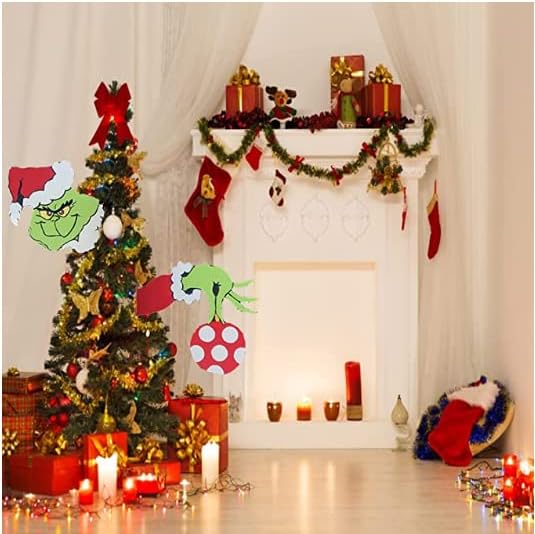 Božićno drvce? Chinjonci, Božićni ukrasi vilenjača, Božićno ukrašavanje stabla karoserije, ELF glava ruku i noge, vrlo inovativne