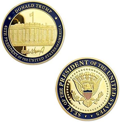 45. Američki predsjednik Donald Trump Predsjednička Bijela kuća Inauguracija Chaingea novčića