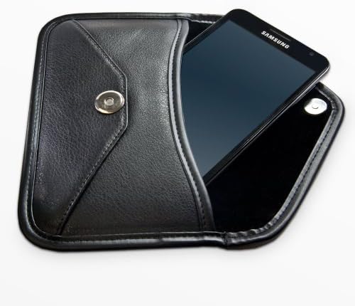 Boxwave futrola za LG K10 - Elite kožnu messenger torbicu, sintetički dizajn poklopca kože za LG K10 - Jet Black