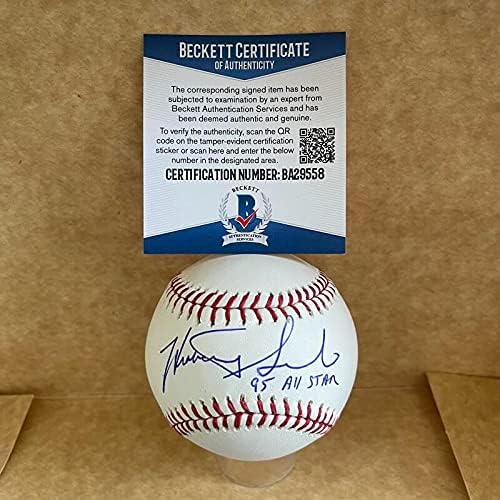 Heathcliff Slocumb 95 All Star potpisan autogramirani M.L. Baseball Bas BA29558