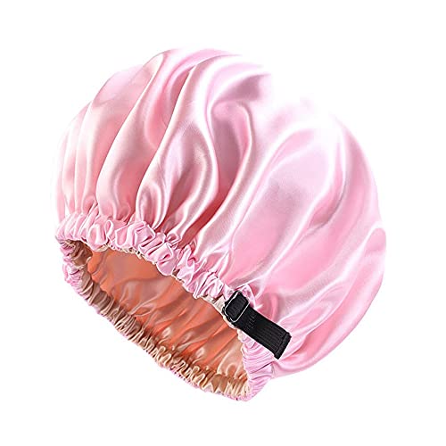 Satenska kapa za kosu za spavanje Nevidljiva ravna imitacija svilena okrugla kose žene za žensku odjeću za podešavanje gumba noćni