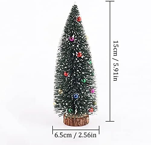 Polg mini snijeg mlost drveća mini božićne stablo plastične zimske ukrase za zimske stabla za odmor za odmor DIY DIY DECOOM DECOR