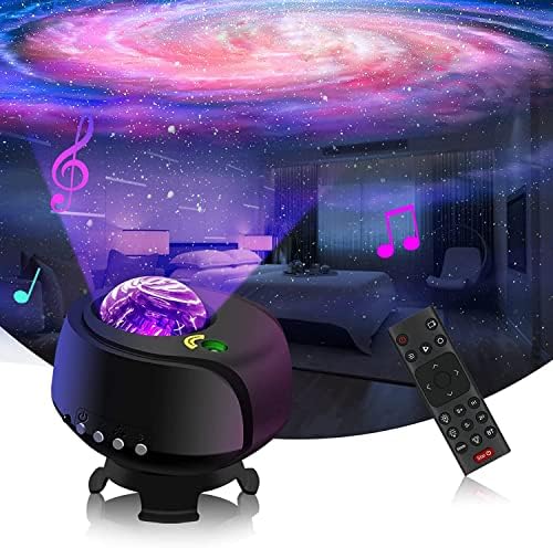 Najveće područje pokrivenosti Galaxy Lights projektor 2.0, Fliti Star projektor, sa promjenom oblika maglina i galaksije Galaxy Night