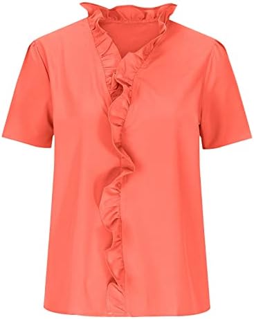 Majica bluza za damu Ljeto Jesen Kaftan 2023 odjeća trendy v izrez Lounge Peplum skromna bluza 91 91