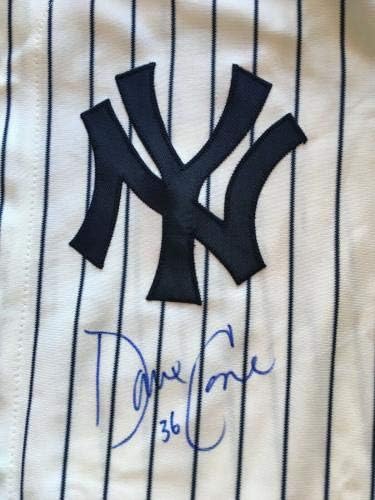 David Cone potpisana igra izdanje 1996. Tagged Hawlings Yankees dres Auto agent COA - autogramirani MLB dresovi