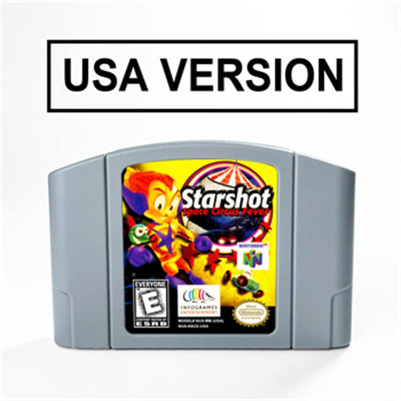 Starshot Space Circus groznica za 64 bitnu igru Cartridge USA verzija NTSC Format