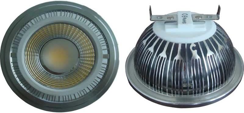 AGIPS Širokonaponska svjetla 4pcs/lot zatamnjenje LED COB Spotlight AR111 9W AC110/230V G53 LED reflektor Kristalna lampa za domaćinstvo