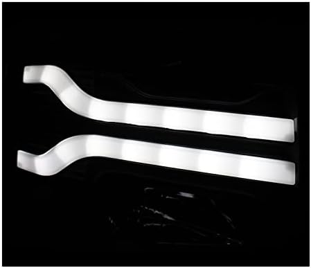 ZMAUTOPARTS LED cijev projektor Crni farovi farovi w / 6.25 bijeli DRL kompatibilan sa 2007-2013 Chevy Silverado