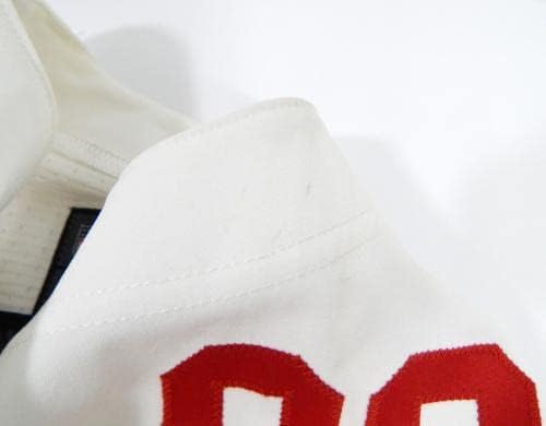 2012 San Francisco 49ers Holl Holl Tukuafu 92 Igra izdana Bijeli dres 44 95 - Neintred NFL igra rabljeni dresovi