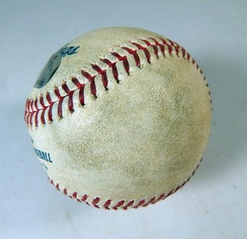 2022 Teksas Rangers Col Rockies Game Rabljeni bejzbol Moore Ryan McMahon Line Out - Igra Polovne bejzbol