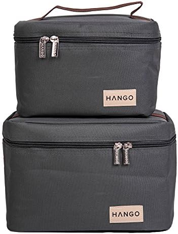 Attican HANGO izolovana torba za ručak [Set od 2 veličine] - za žene i muškarce - lako se čisti, održava hranu hladnom ili toplom