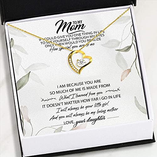 Nakit za poruke, ručno rađena ogrlica - mama ogrlica - kćer do mame ogrlice od mame - zauvijek ljubavna ogrlica - nakit za mamine