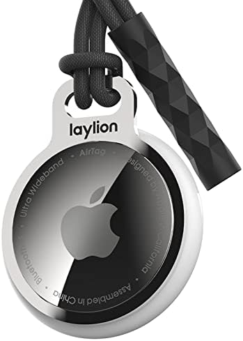2 paketa Laylion Air Tag privjesak za ključeve za Apple Airtags držač, prsten od poliranog nerđajućeg čelika od ogledala minimalistička