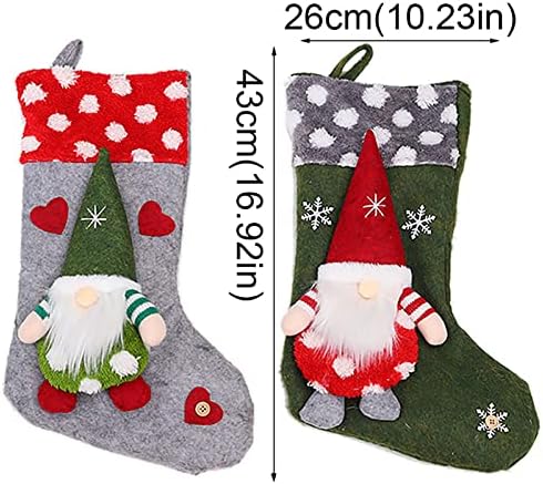 Božićni ukrasi Božićne čarape bez lica Božićne čarape Božićne drvce Privjesak Candy Socks poklon torba Božićne žito za dekor